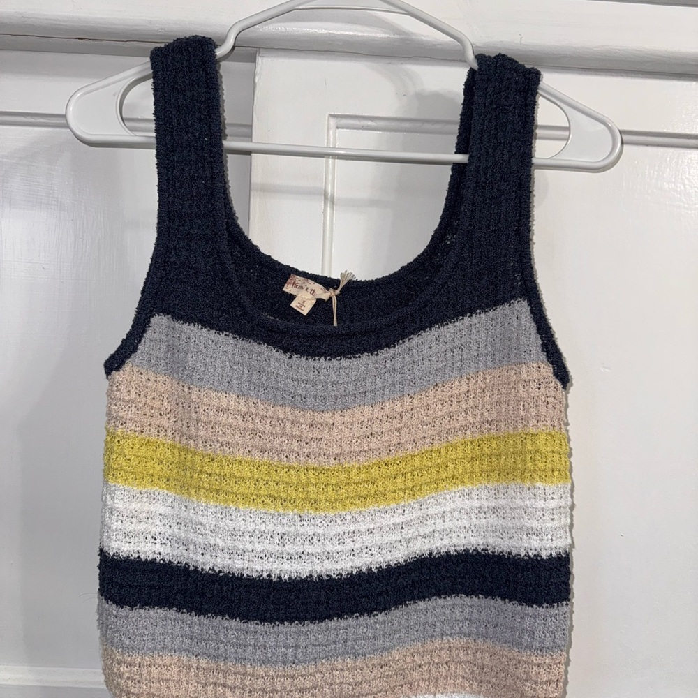 Hem & Thread Multicolor Striped Tank Top